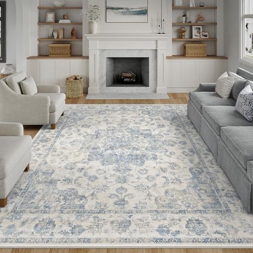 12x15 Blue Neutral Area Rug by WondRg