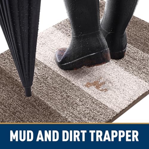 Smiry Dog Door Mat for Muddy Paws, Absorbs Moisture and Dirt, 59x32 Inches - Image 2