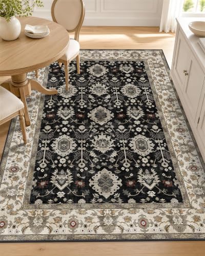 OLANLY 3x5 Washable Accent Rug, Soft Non Slip Carpet by OLANLY