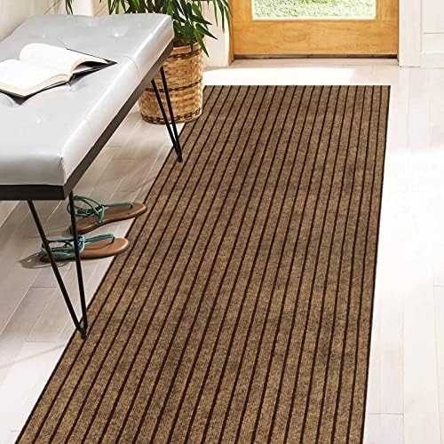 2' x 38' Runner Rugs with Rubber Backing, Indoor Outdoor Utility Carpet Runner by Heyroll