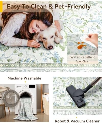 RELEANY Washable Area Rug - Image 4