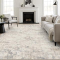 9x12 Area Rug Living Room: Modern Washable Soft Carpet Brown Beige by FXRHLP