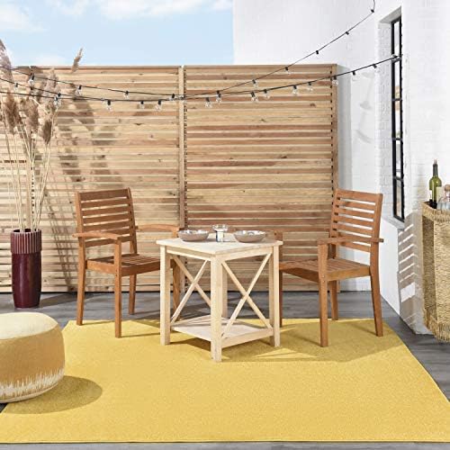 Nourison Home Nourison Essentials Yellow 5' x Square Area Rug - Image 4