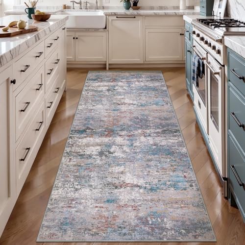 Abstract 2x6 Washable Runner Rug by Tangsoo