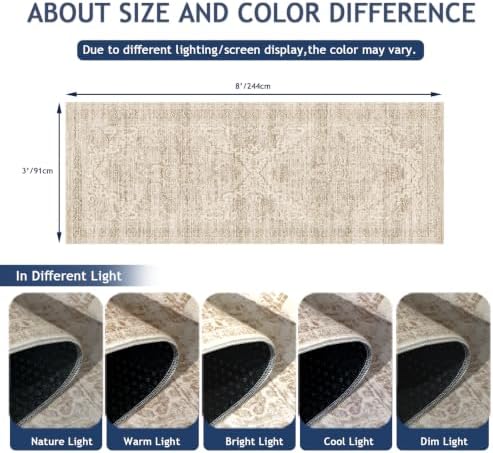3x8 Runner Rug Non Slip Washable Rugs - Image 2
