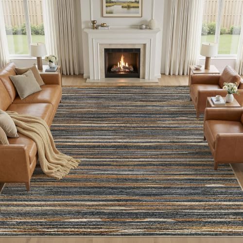 cotiled Washable 10x14 Area Rugs Soft Modern Large Living Room Rug by COTILED