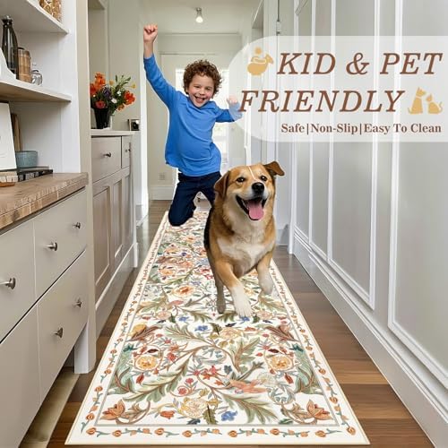 nesrt Boho Bird Runner Rug 3x10Ft - Image 4