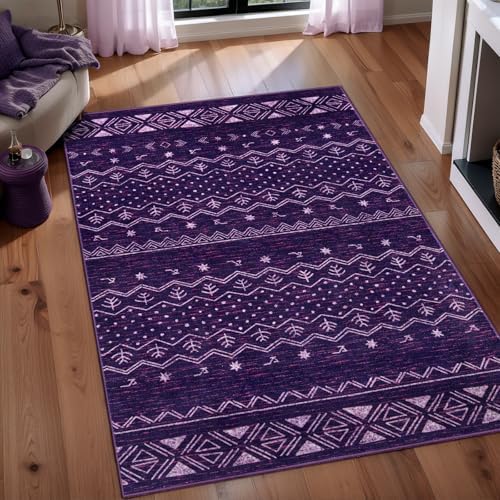 SERISSA 3x5 Washable Non-Slip Boho Area Rug by SERISSAHomeDecorCollection