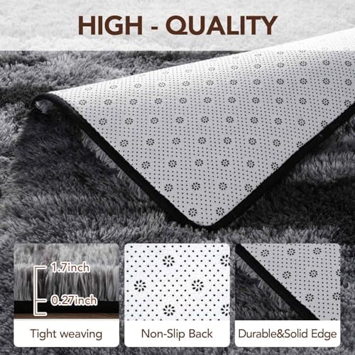 FinRèc Home 4x6 Non-Slip Fluffy Area Rugs - Image 5