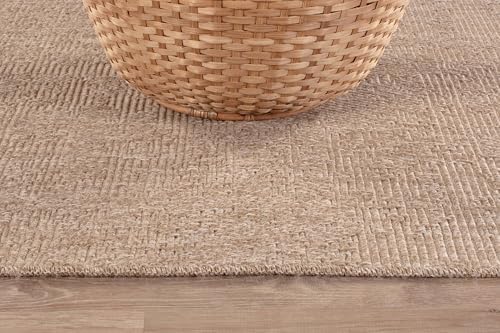 CAMILSON Easy Jute Rug 4x6, Indoor Outdoor Natural Color Fiber Area Rugs - Image 4