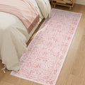 DUKINO 2x6 Runner Rug, Washable Vintage Floral Kitchen Rug by DUKINO