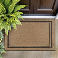 Beverly Rug Easy Jute Bordered Entry Rug 2x3 Washable Durable Indoor Outdoor by BeverlyRug