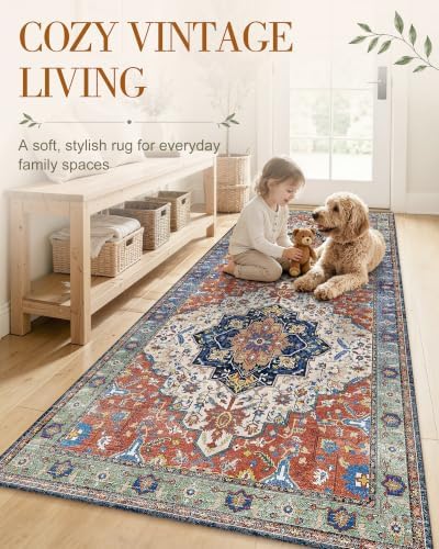 OLANLY 9x12 Washable Area Rug, Soft Non Slip Carpet - Image 3