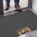 GORILLA GRIP Traffic Guard Indoor Outdoor Heavy Duty Door Mat, 47x35 Gray by GorillaGrip