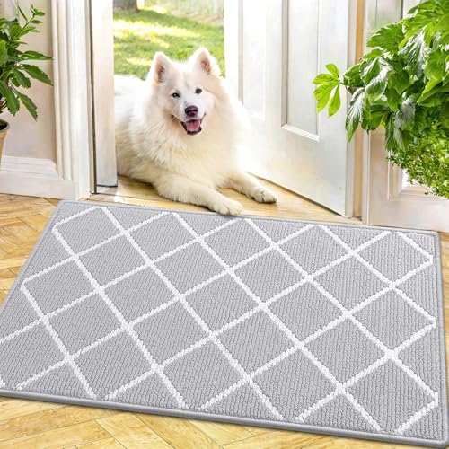 Finchitty Indoor Door Mat, Dirt Resistant Doormat, Light Grey - Image 6