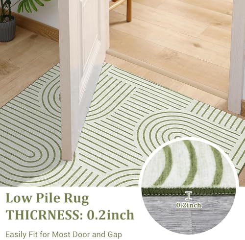 ROYHOME Modern 4ft Round Washable Rug - Image 6
