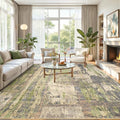 Toneed Abstract Area Rug Modern Washable Rug Soft Non Slip Rug Low Pile by Toneed
