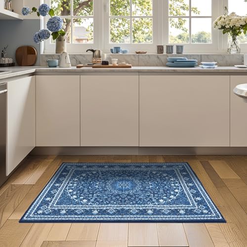 Lessymo 2 x 3 Entryway Rug, Machine Washable Boho Bedroom Rug - Image 3