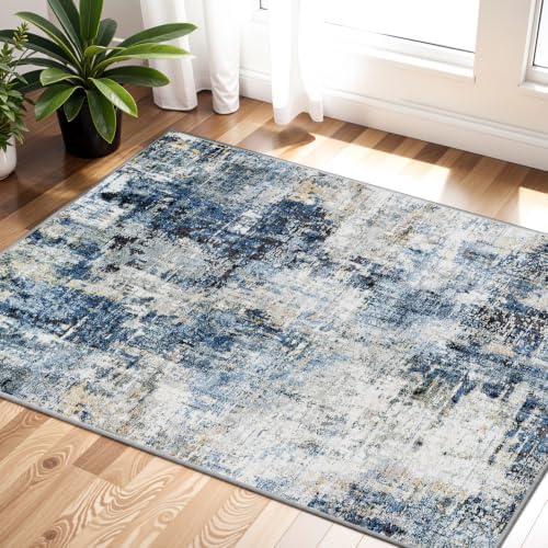 2x3 Small Washable Area Rug: Non-Slip Door Mat Midnight Sky by WIEVEDENS