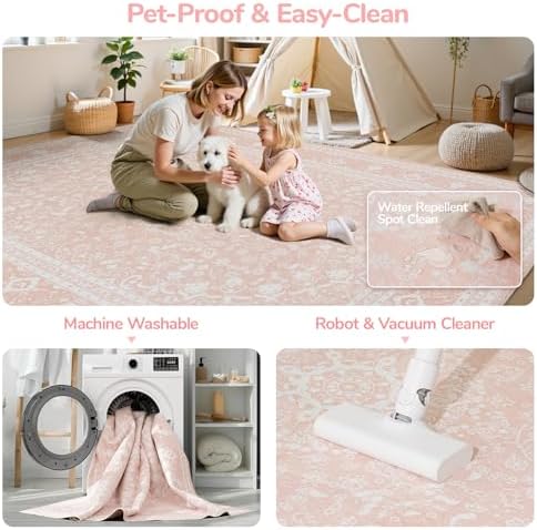 Lessymo Washable Area Rug 5 x 7 - Image 7