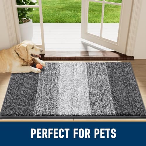 Smiry Dog Door Mat for Muddy Paws, Absorbs Moisture and Dirt, 34x21 Inches - Image 7