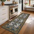 GarveeHome Tiger Print 2'x6' Washable Runner Rug Non Slip Boho Hallway Rug by GarveeHome