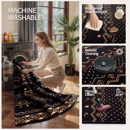 SERISSA 2x6 Washable Non-Slip Boho Runner Rug - Image 4