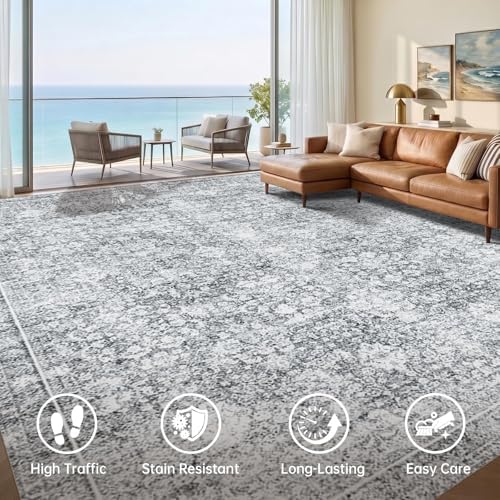 Sasttie 8x10 Area Rugs, Ultra-Soft Washable Rug - Image 3
