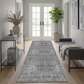 2.6x8 Small Vintage Washable Area Rug by LatteFog