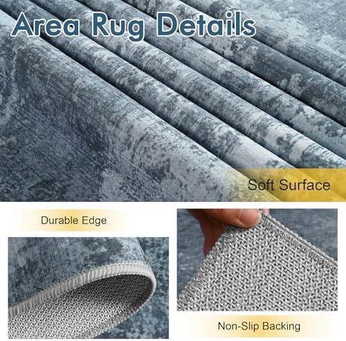 5x7 Ft Abstract Washable Area Rugs - Image 6