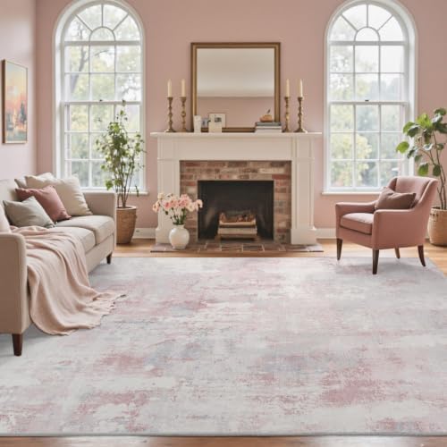6x9 Ft Abstract Washable Area Rugs - Image 3