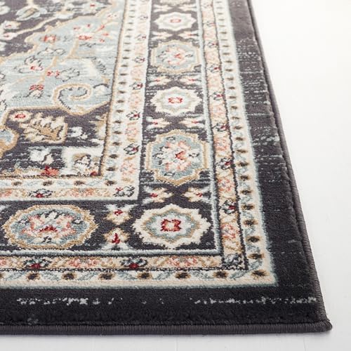 SAFAVIEH Lyndhurst Runner Rug 2'3"x8', Anthracite & Teal LNH338C - Image 6