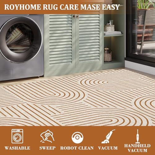 ROYHOME Modern Washable Rug 10x13 Area Rugs - Image 5