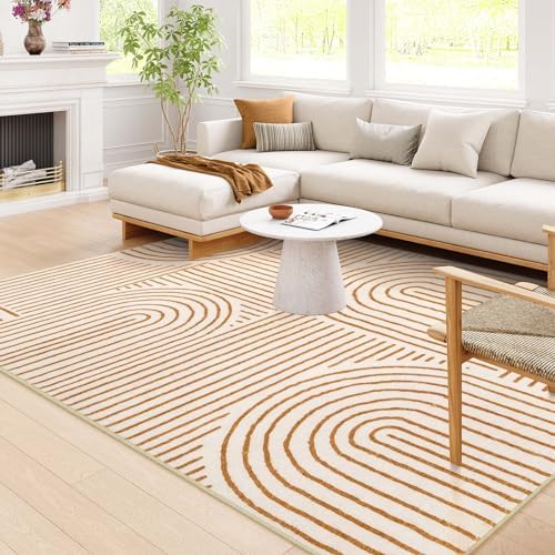 Lahome Abstract Washable Rugs 8x10, Soft 8x10 Rugs by Lahome