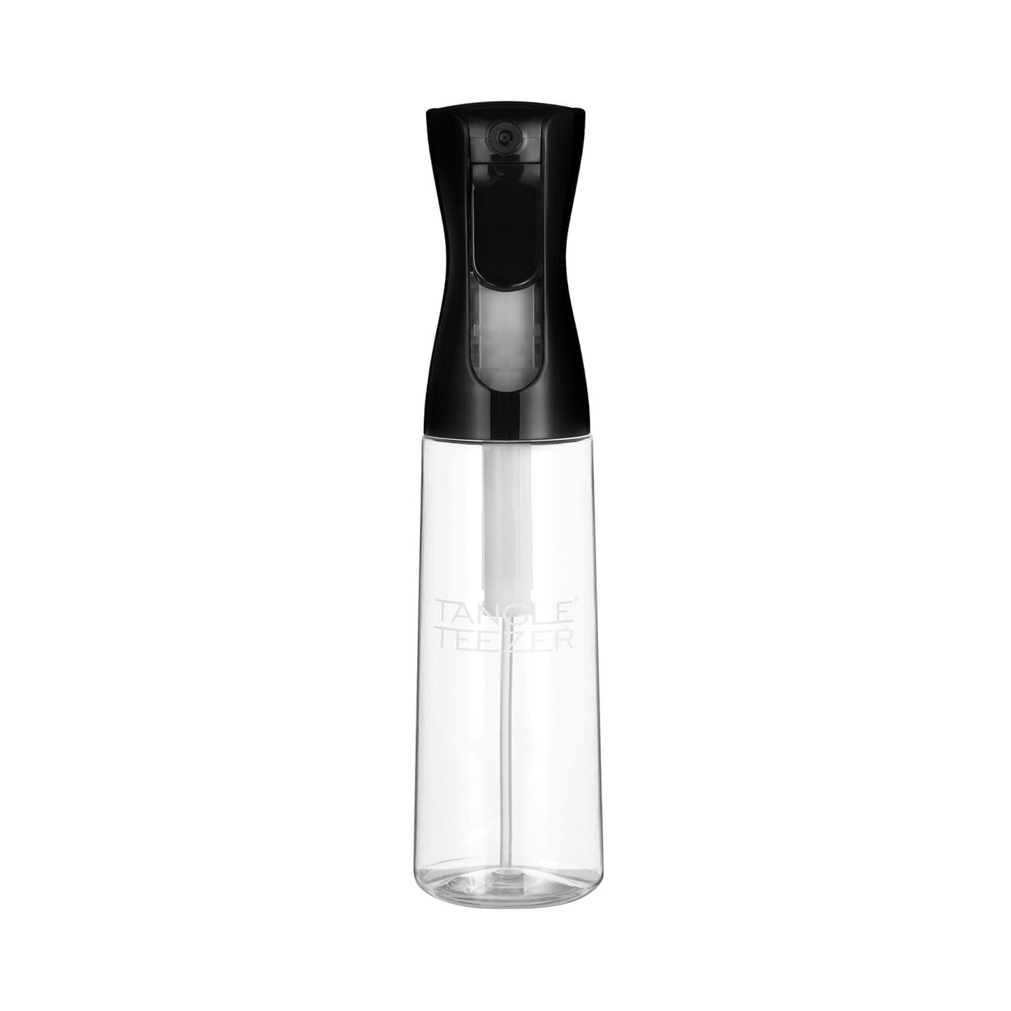 TANGLE TEEZER Fine Mist Spray Bottle, Continuous Mist for Detangling and Hairstyling, 10.1 oz, Black