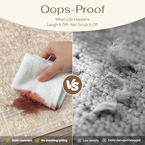 PureCozy 2x8 Beige Neutral Runner Rug - Image 4