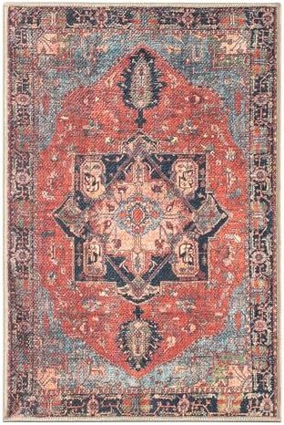 Keen Home Design Vintage Washable Entryway Rug, Non-Slip Low Pile - Image 3