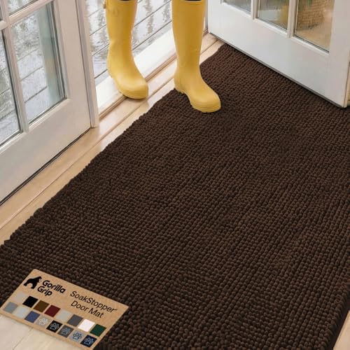 GORILLA GRIP SoakSTOPPER Indoor Door Mat by GorillaGrip