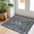 KILOCOCO Small Rug 2x3 Entryway Rug Washable Indoor Door Mat, Midnight Navy by Kilococo