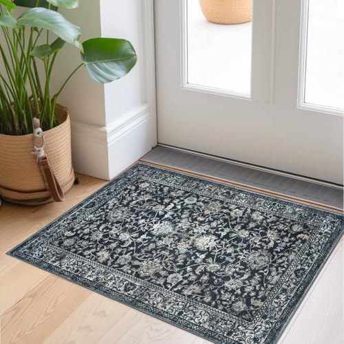 KILOCOCO Small Rug 2x3 Entryway Rug Washable Indoor Door Mat, Midnight Navy by Kilococo