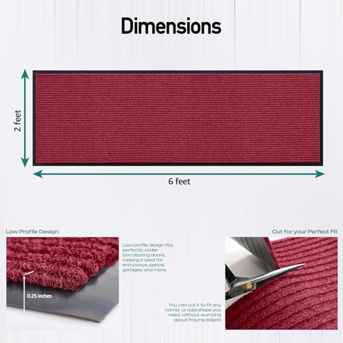 MaxMat® Extra Large Commercial Door Mat, Rubber Border Heavy Duty Door Mat - Image 3