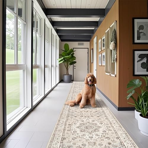 3x20 ft Long Hallway Runner Rug: Non-Slip Washable Rugs - Image 2