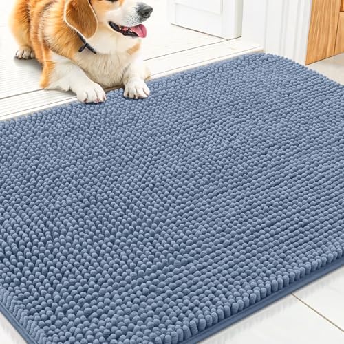 Smiry Dog Door Mat for Muddy Paws 30x20, Absorbs Moisture and Dirt Doormat by Smiry