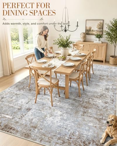 OLANLY 6x9 Washable Area Rug, Soft Non Slip Carpet - Image 4