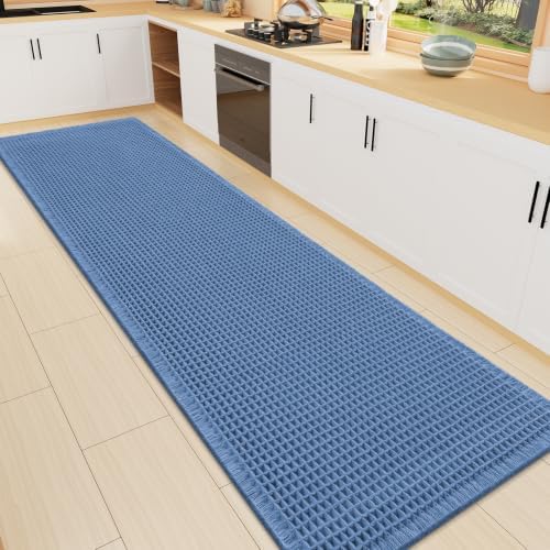 Smiry Waffle Bath Mat 72X16, Extra Soft Absorbent Bathroom Rugs by Smiry