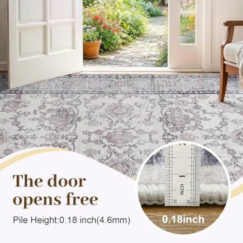 9x12 Washable Non-Slip Area Rug - Image 3