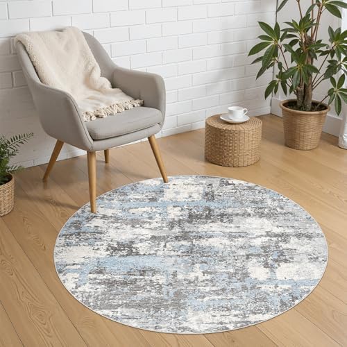 4ft Round Rug, Circle Area Rugs by JessibouAreaRug