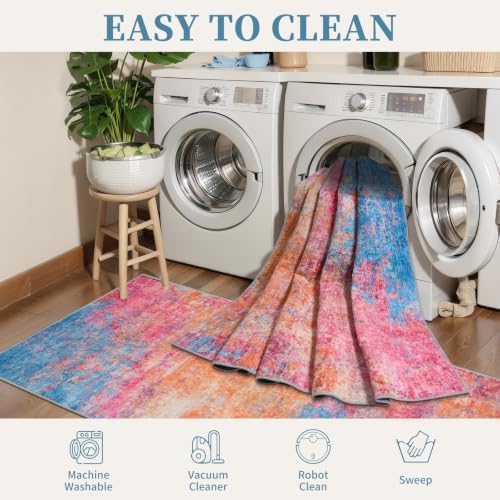 Tangsoo Abstract 2x3 Washable Rugs - Image 6