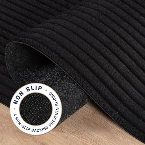 Fluffy Area Rug 2 x 3 Modern Durable Ultra Soft Plush Ribbed Indoor Rugs - Image 3
