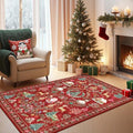 Rugxara Christmas Rug 4x6 Area Rugs by Rugxara